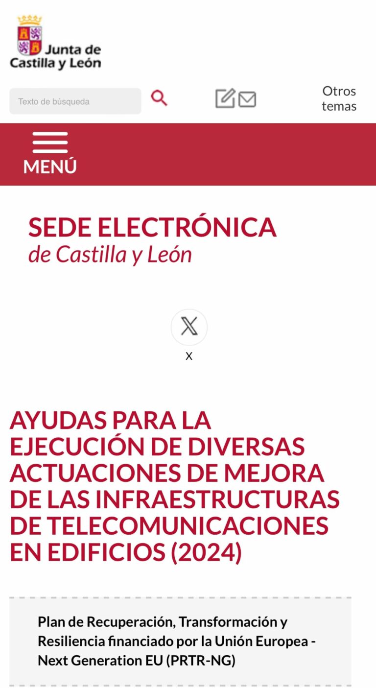 Ayudas para la ejecución de actuaciones de mejora  de telecomunicaciones en edificios